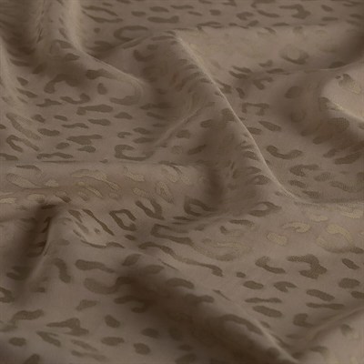 İpekevi Monogram Şal - Leopar Desenli - Vizon