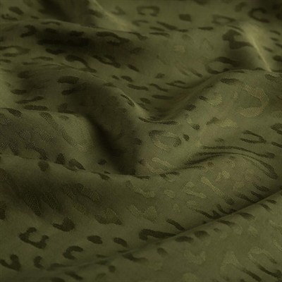İpekevi Monogram Şal - Leopar Desenli - Çam Kokusu
