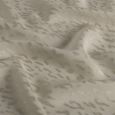 İpekevi Monogram Şal - Leopar Desenli - Kum Beyazı