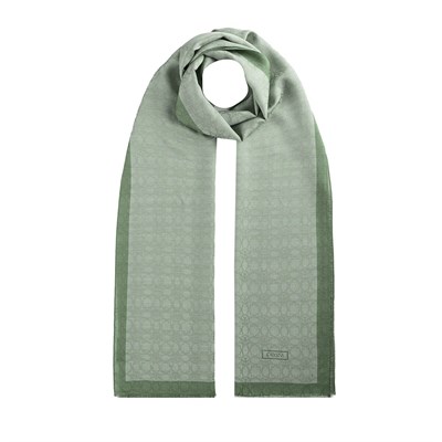 İpekevi Monogram Şal - Mint Yeşili