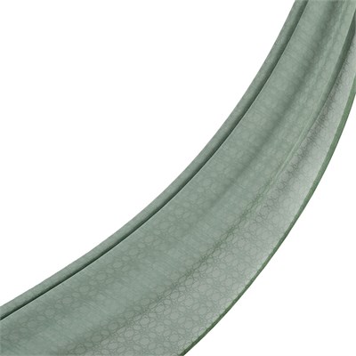 İpekevi Monogram Şal - Mint Yeşili