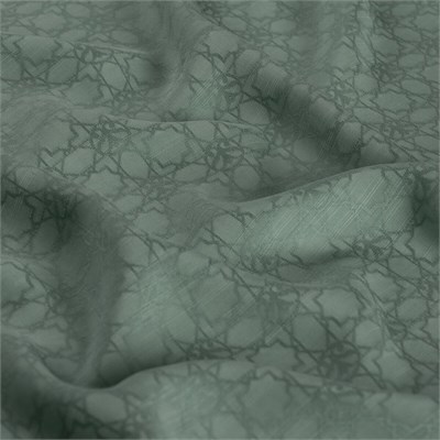 İpekevi Monogram Şal - Mint Yeşili