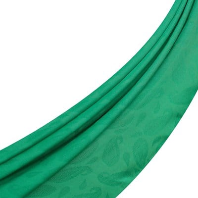 İpekevi Monogram Şal - Paisley Desenli - Zümrüt Yeşili