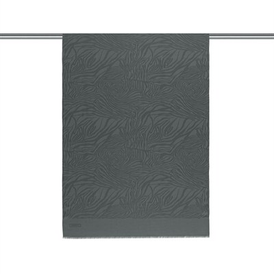 İpekevi Monogram Şal - Zebra Desenli - Füme