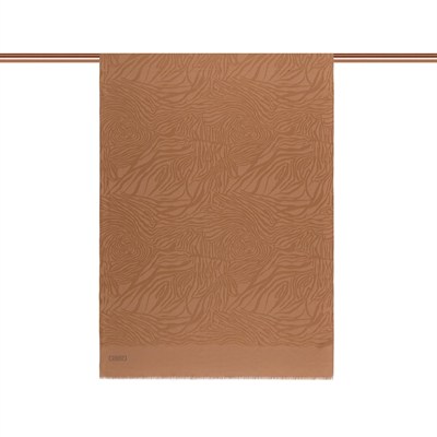 İpekevi Monogram Şal - Zebra Desenli - Tarçın