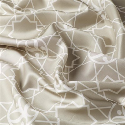 İpekevi Twill İpek Eşarp - Seljuk Monogram - Nil Yeşili
