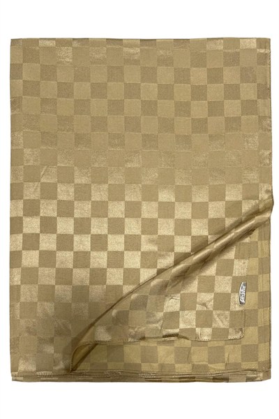 Levidor Jakarlı Şal - Dama - Camel