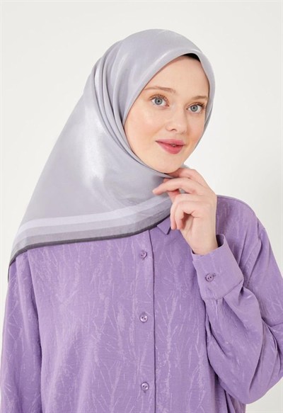 Levidor Kehribar Eşarp - Açık Gümüş