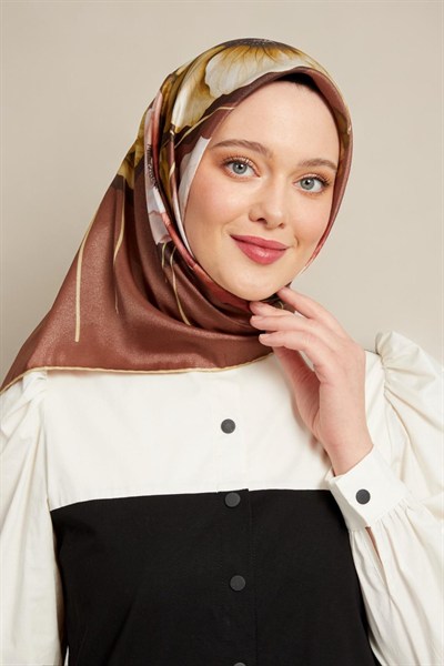 Levidor Kristal Eşarp - 17820 - Kahve