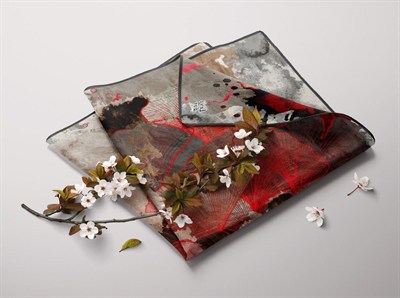 Levidor Kristal Eşarp - 21010 - Kırmızı