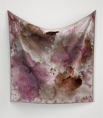 Levidor Kristal Eşarp - 21010 - Mürdüm