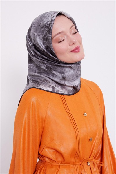 Levidor Kristal Eşarp - 21010 - Siyah Gri