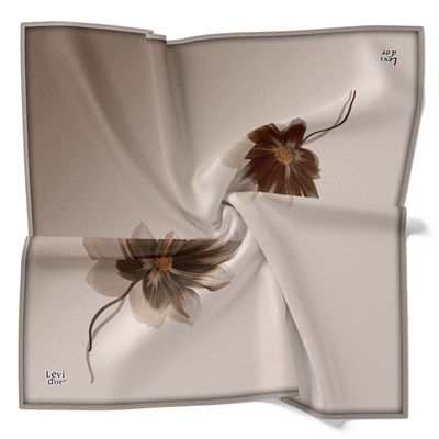 Levidor Kristal Eşarp - 22010 - Koyu Bej