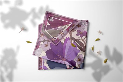 Levidor Kristal Eşarp - 23010 - Menekşe