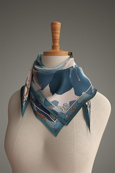 Levidor Kristal Eşarp - 23010 - Petrol Mavi