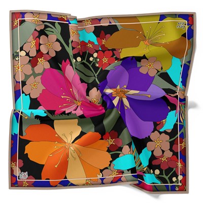 Levidor Kristal Eşarp - 23010 - Turuncu