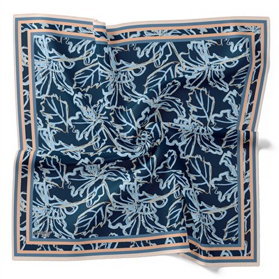 Levidor Pamuklu Sport Eşarp - 0914-09 Lacivert Mavi