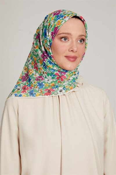 Levidor Pamuklu Sport Eşarp - 7903 Zümrüt