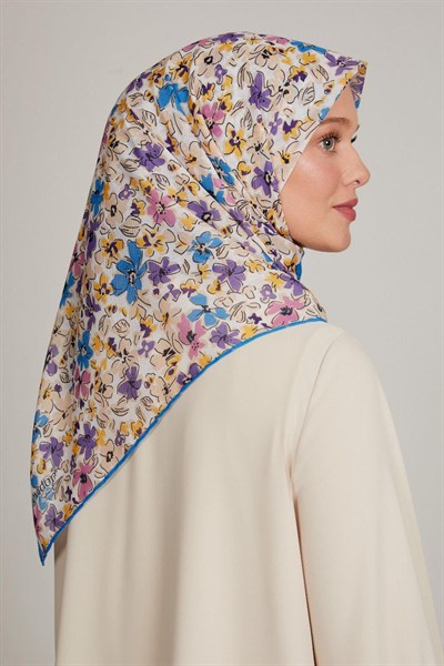 Levidor Pamuklu Sport Eşarp - 7903 Mavi