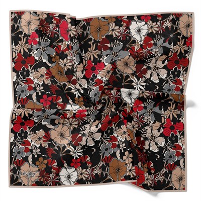 Levidor Pamuklu Sport Eşarp - 90163-12 Bordo