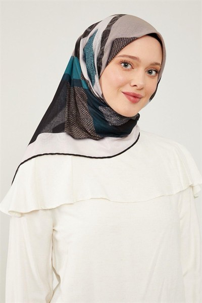 Levidor Soft Pamuk Eşarp - 90038-01 Zümrüt