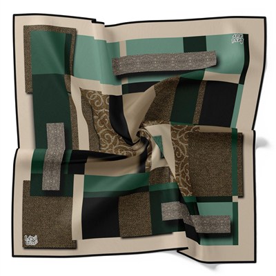 Levidor Soft Pamuk Eşarp - 90038-01 Zümrüt