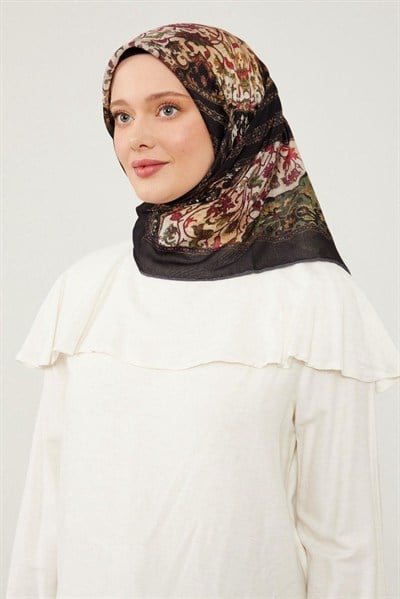 Levidor Soft Pamuk Eşarp - 90045-01 Siyah