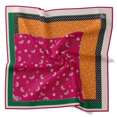 Levidor Trend Eşarp - 17760-02 Fuşya Yeşil