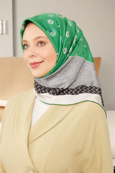 Levidor Trend Eşarp - 17760-05 Yeşil Mavi
