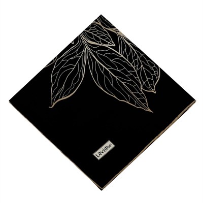 Levidor Twill İpek Eşarp - 2047 - Siyah Vizon