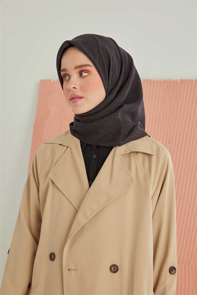 Miray Düz Pamuk Eşarp - Antrasit