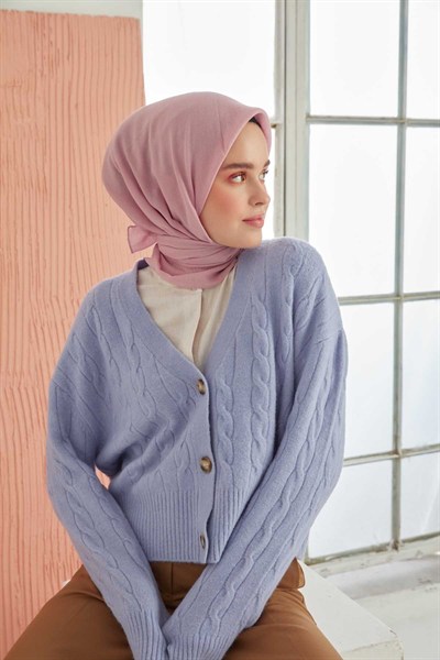 Miray Düz Pamuk Eşarp - Pembe