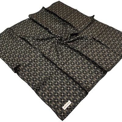 Pierre Cardin İpek Eşarp - 8631438-912 Siyah Kahve