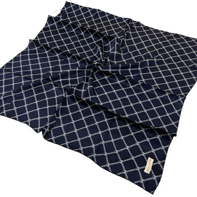 Pierre Cardin İpek Eşarp - 8902230-322 Lacivert Beyaz Sura