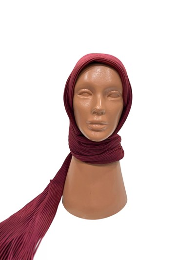 Pratik Piliseli Şal - Bordo