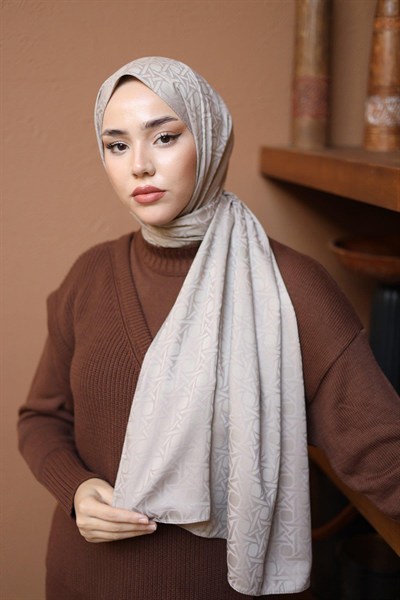 Silk Home Deluxe Şal - 40003  Açık Taş