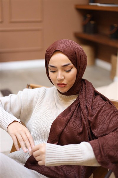Silk Home Deluxe Şal - 40003  Çikolata