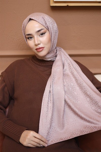 Silk Home Deluxe Şal - 40003  Koyu Pudra