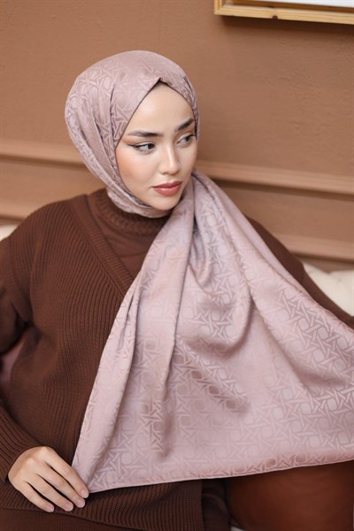Silk Home Deluxe Şal - 40003  Koyu Pudra