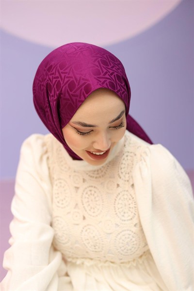 Silk Home Deluxe Şal - 40003  Mürdüm