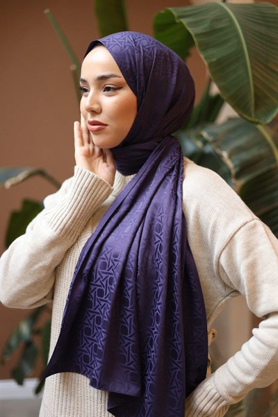 Silk Home Deluxe Şal - 40003  Patlıcan Mor