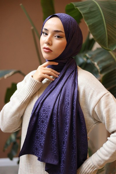 Silk Home Deluxe Şal - 40003  Patlıcan Mor