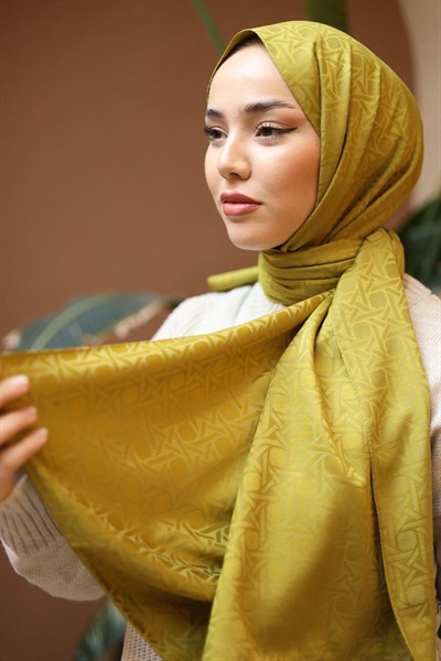 Silk Home Deluxe Şal - 40003  Yağ Yeşili