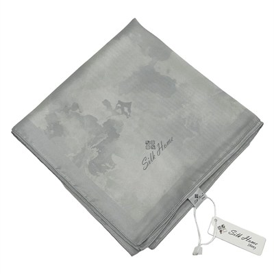 Silk Home Desenli Shiny Eşarp - 8647 - Açık Gümüş