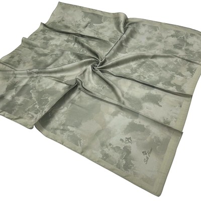 Silk Home Desenli Shiny Eşarp - 8647 - Çağla