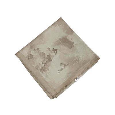 Silk Home Desenli Shiny Eşarp - 8647 - Kum Beji