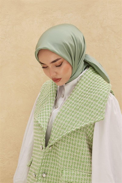 Silk Home Düz Shiny Eşarp - Açık Çağla