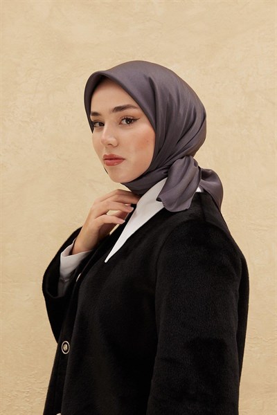 Silk Home Düz Shiny Eşarp - Antrasit