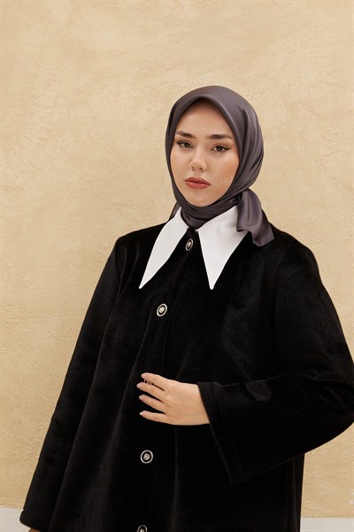 Silk Home Düz Shiny Eşarp - Antrasit