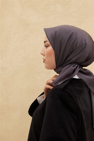 Silk Home Düz Shiny Eşarp - Antrasit